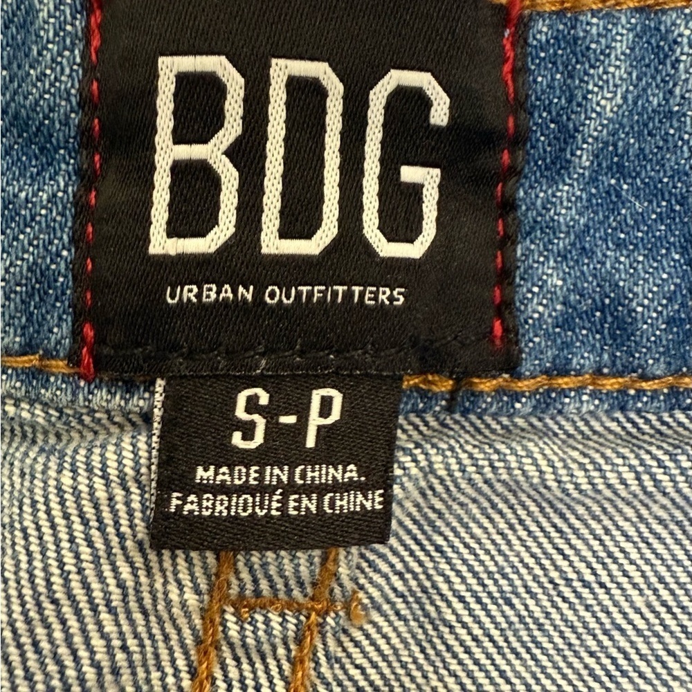 BDG Denim Mini Skirt with Frayed Hem Size S - Picture 3 of 3